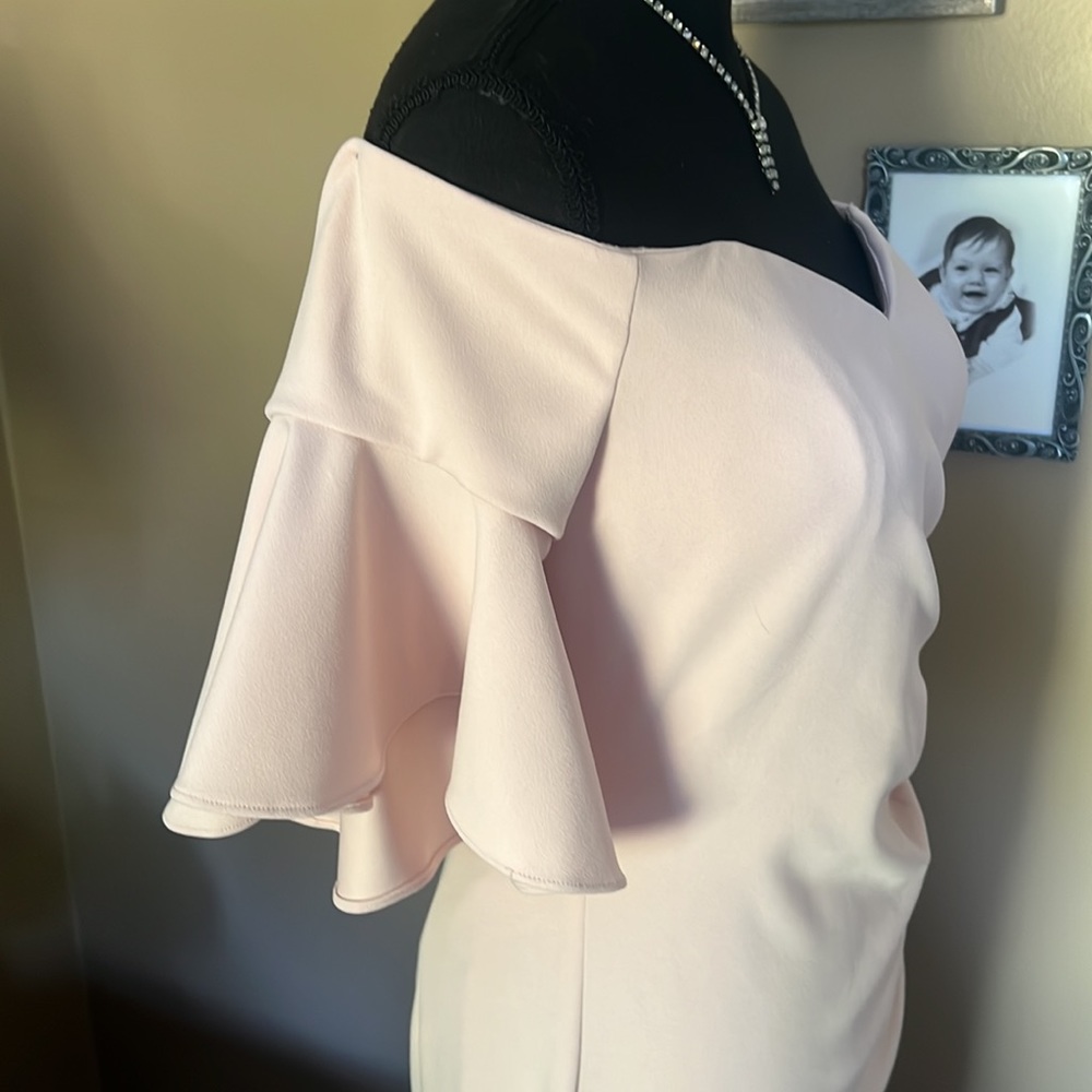 Calvin Klein off the shoulder formal dress; sz. 6 - Picture 6 of 13